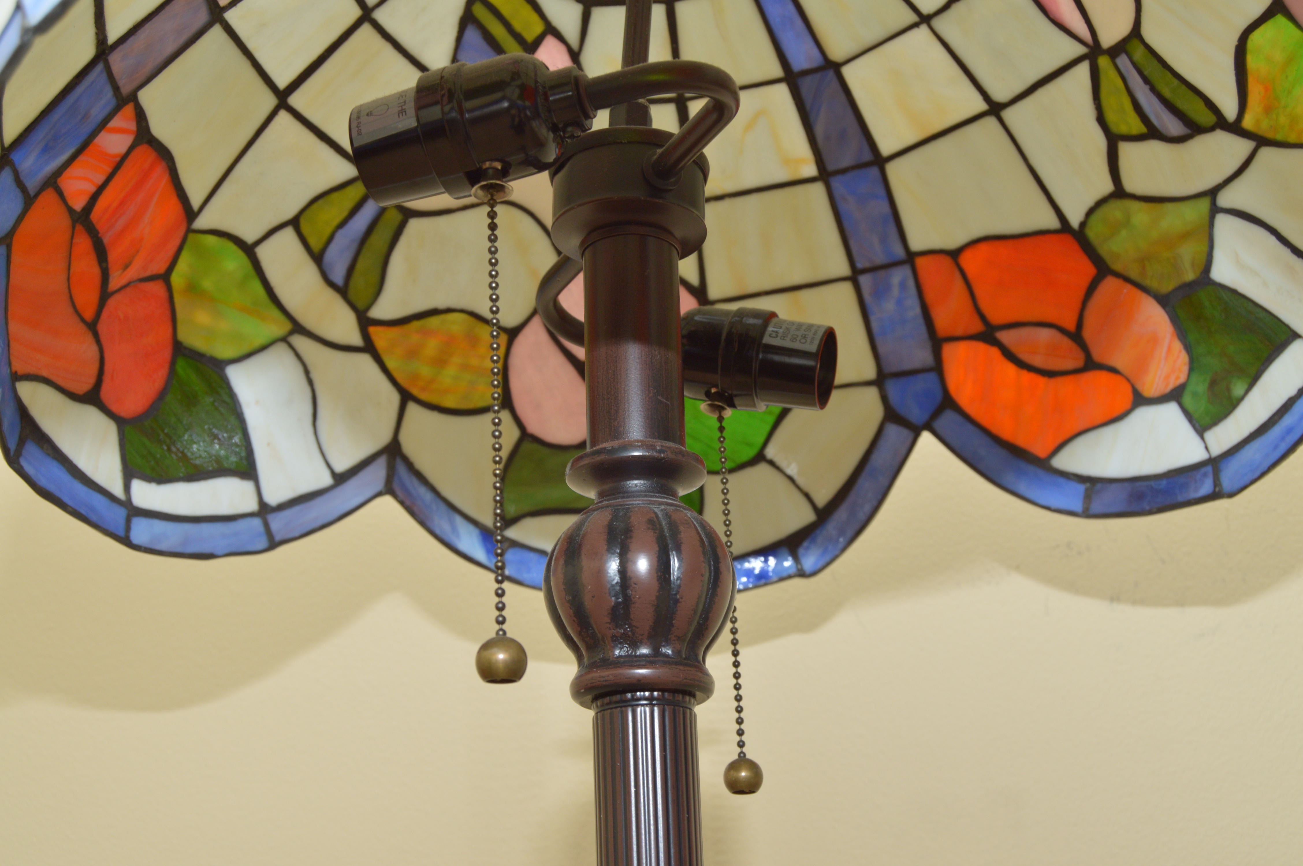 Standing Floral Tiffany Lamp