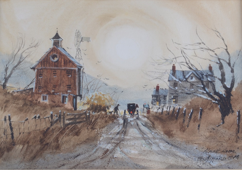 Original Watercolor "Almost Home" by Ed Gifford