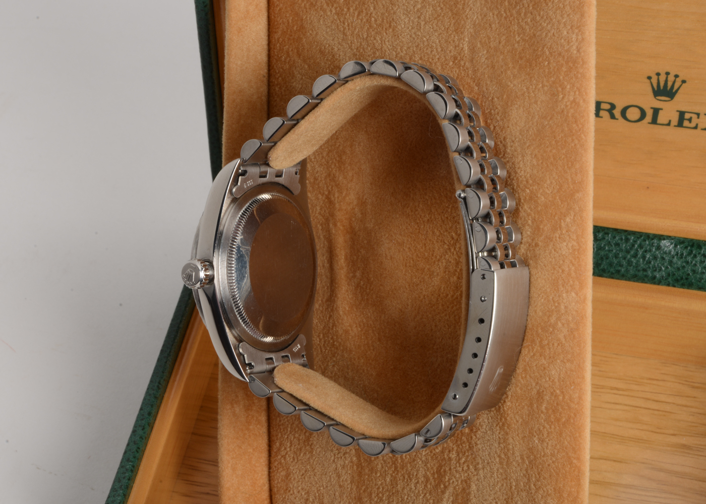 Rolex Datejust Steel 16220 36mm Silver Tapestry Automatic Watch