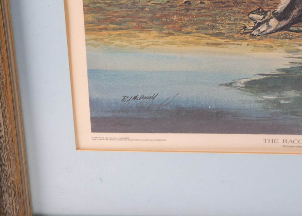 Signed, Limited Edition RJ McDonald Lithographic Prints