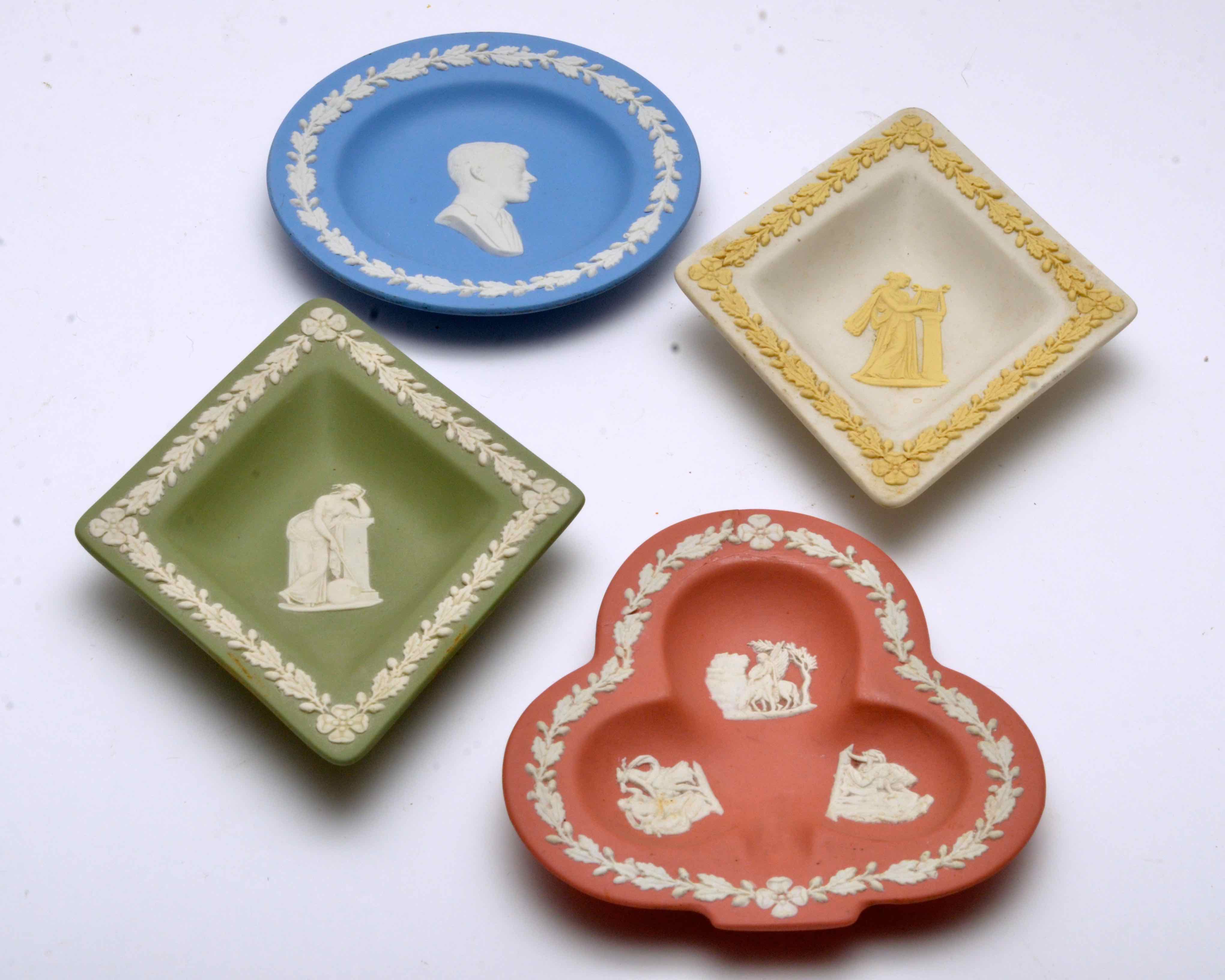 Wedgwood Colored Jasperware Trinket Dish Assortment