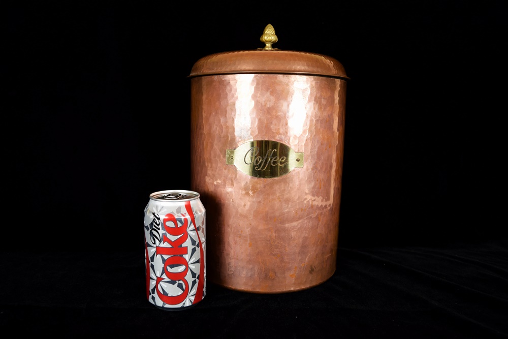 Hammered Copper Coffee Cannister