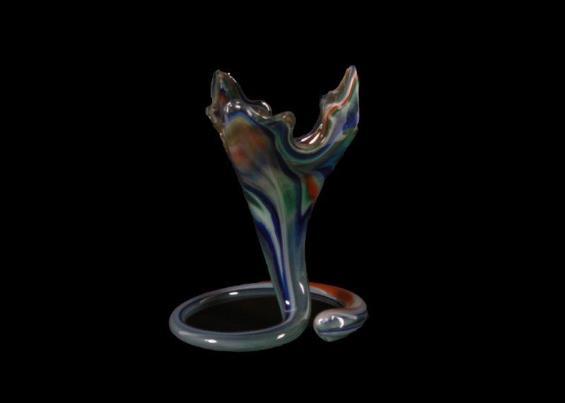 Hand Blown Art Glass Vase