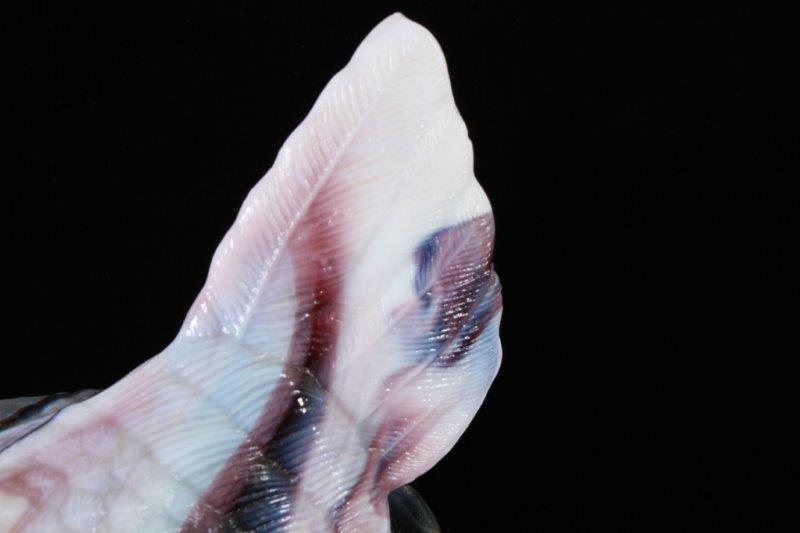 Purple Slag Glass Lidded Hen Dish