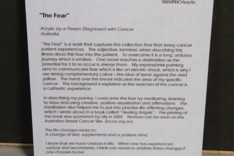 Framed Giclee Titled "The Fear"