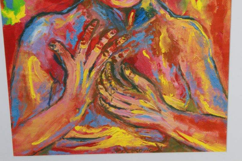 Framed Giclee Titled "The Fear"