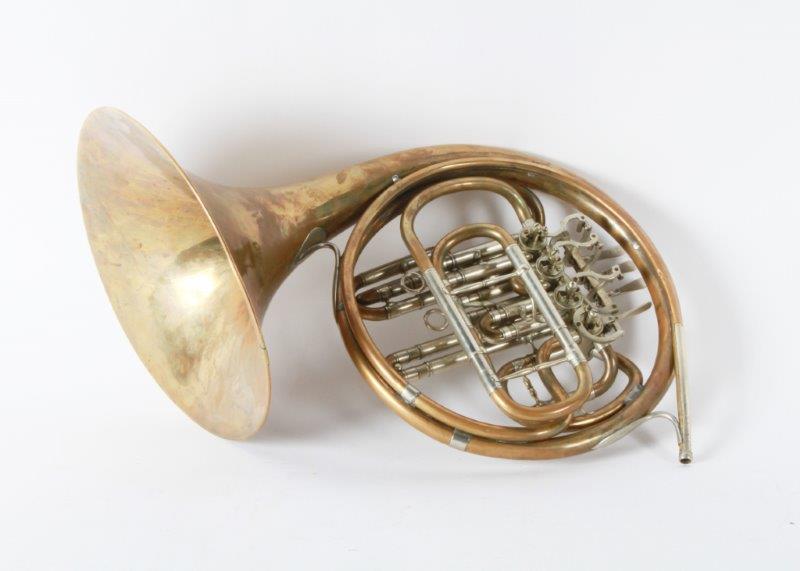 Compensating Gold Brass Double French Horn in F and B Flat