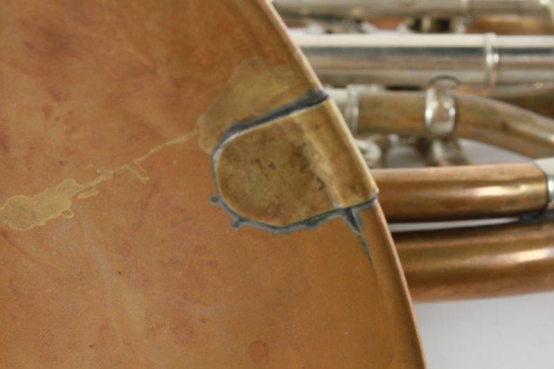 Compensating Gold Brass Double French Horn in F and B Flat