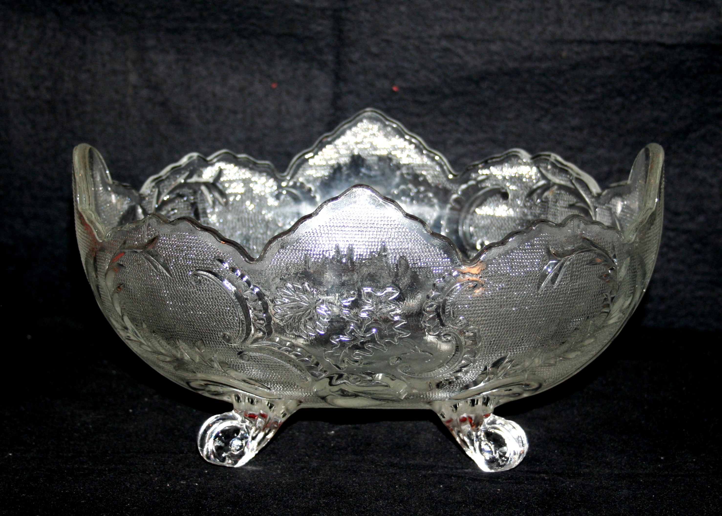 Pair of Distinctive Glass Bowls