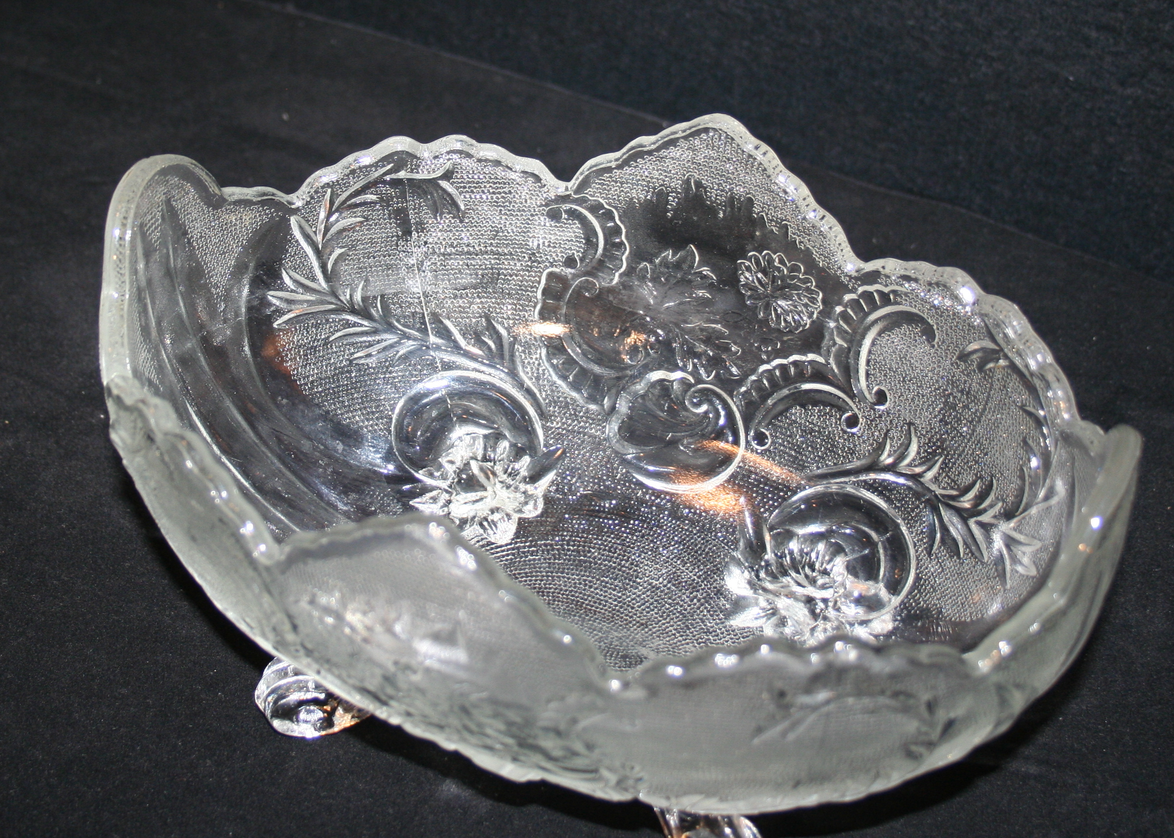 Pair of Distinctive Glass Bowls