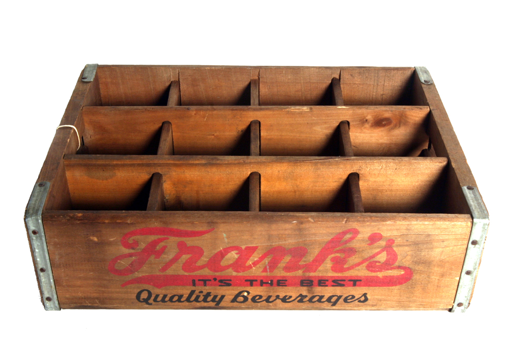 Vintage Frank's Soda Bottle Crate