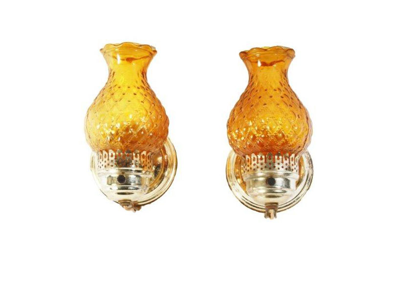 Two Vintage Electric Wall Sconces