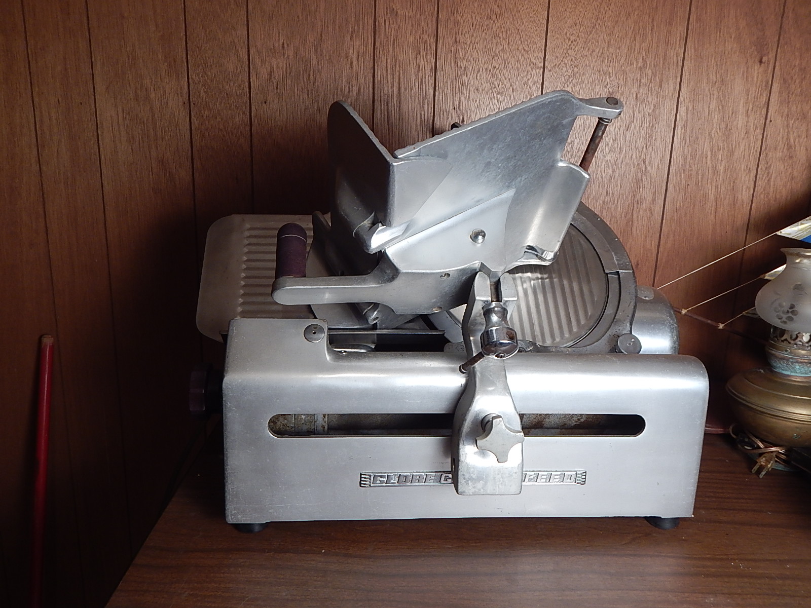 Vintage Globe Gravity Feed Meat Slicer