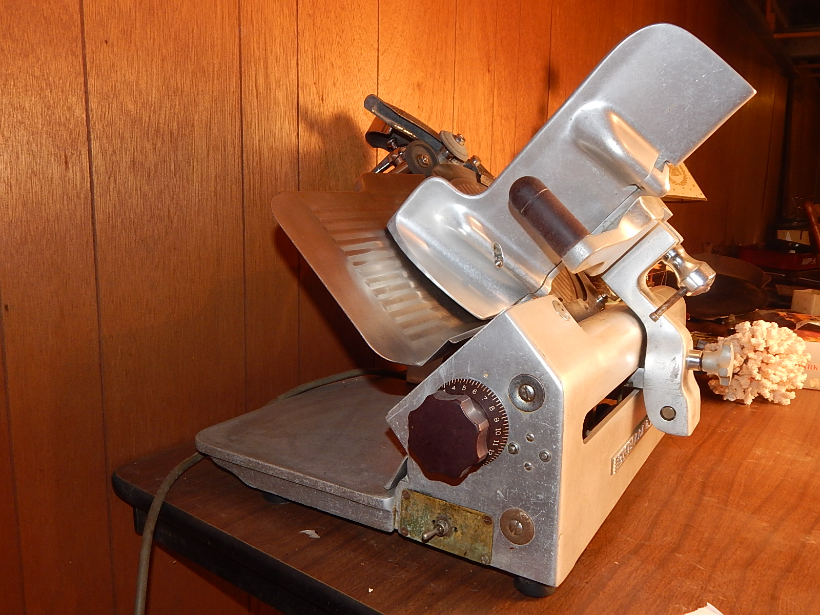 Vintage Globe Gravity Feed Meat Slicer