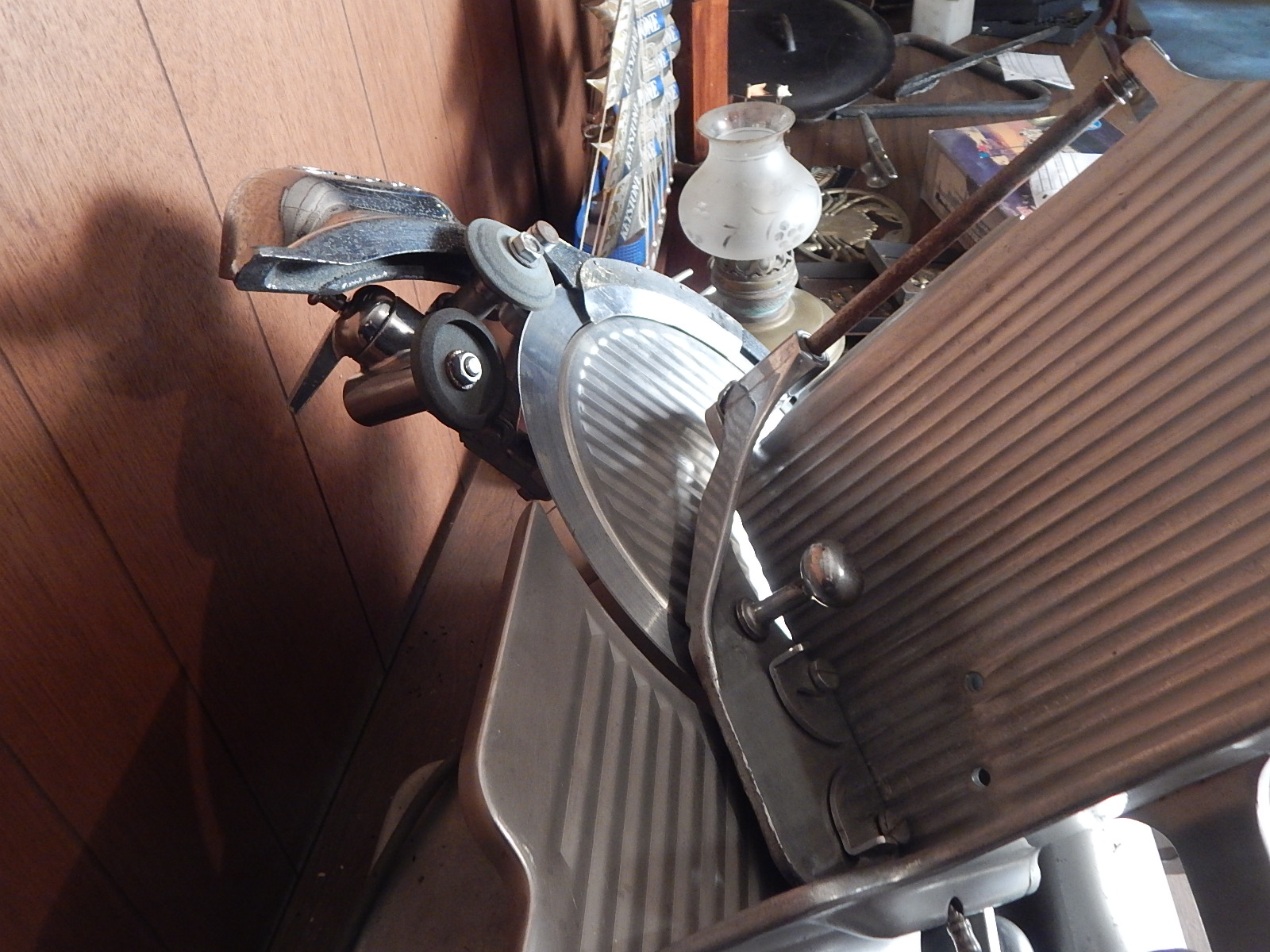 Vintage Globe Gravity Feed Meat Slicer