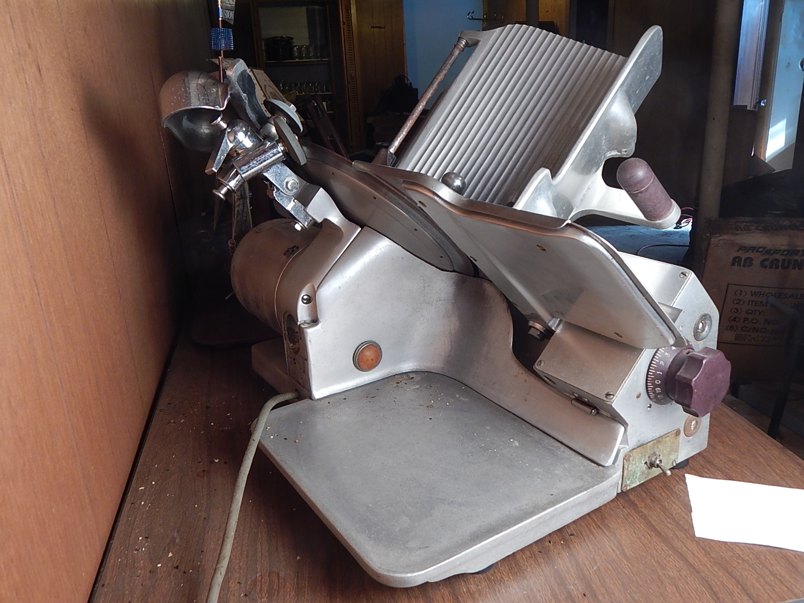 Vintage Globe Gravity Feed Meat Slicer