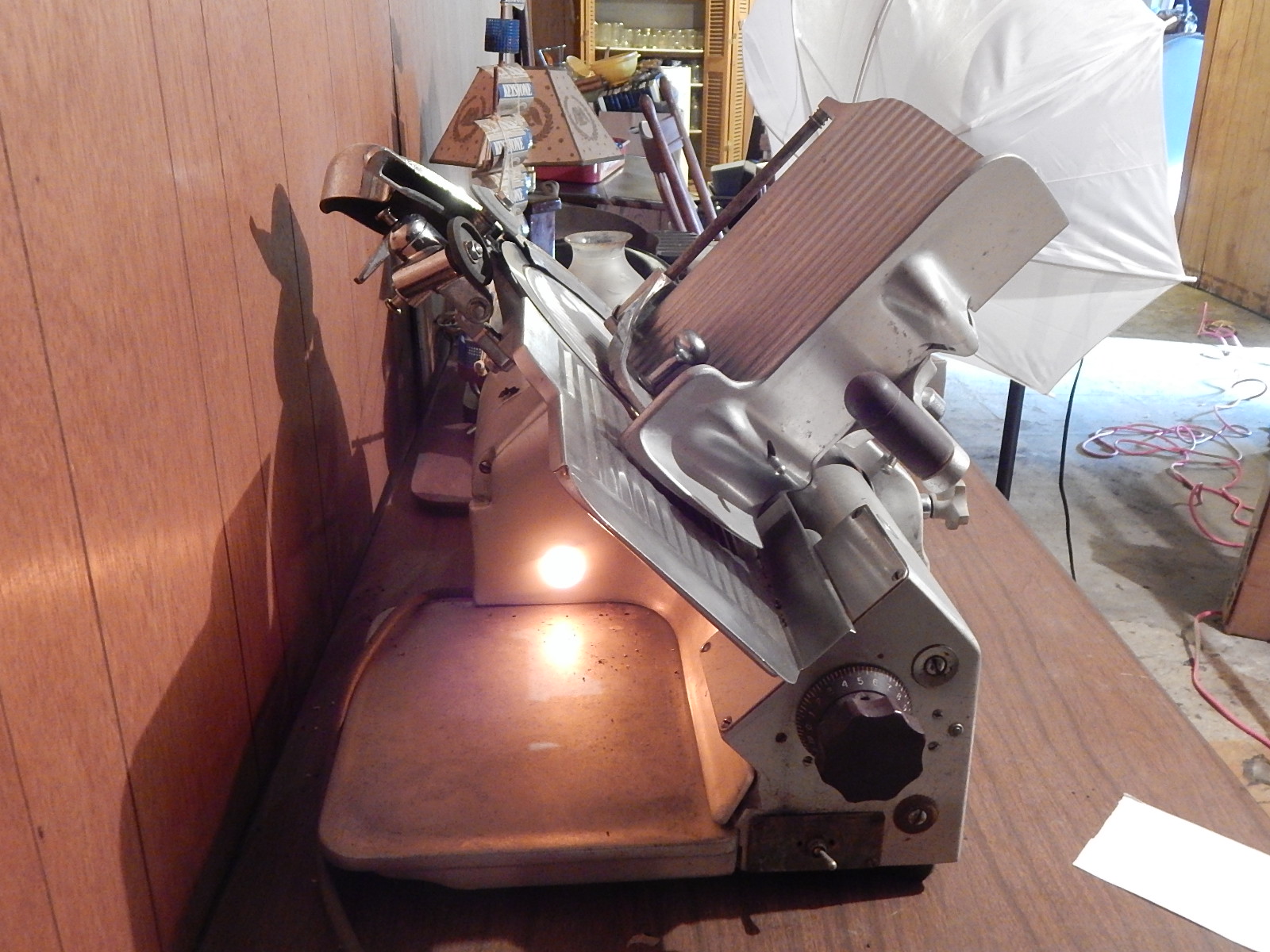 Vintage Globe Gravity Feed Meat Slicer