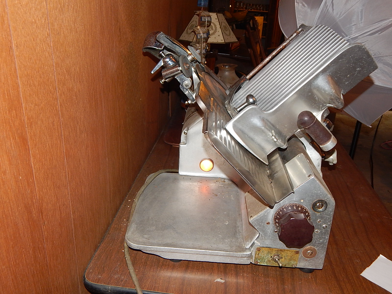 Vintage Globe Gravity Feed Meat Slicer