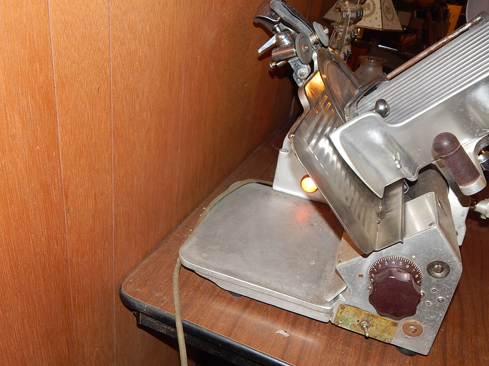 Vintage Globe Gravity Feed Meat Slicer