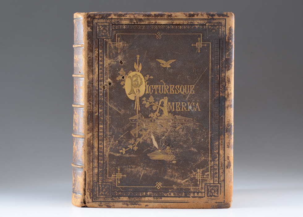 1872 First Edition "Picturesque America" with Engravings