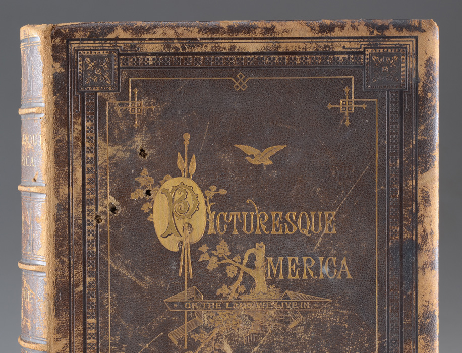 1872 First Edition "Picturesque America" with Engravings