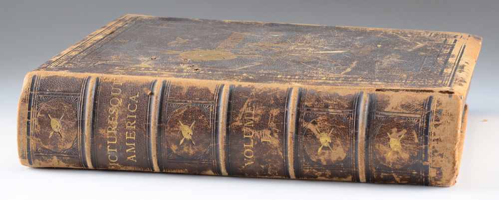 1872 First Edition "Picturesque America" with Engravings