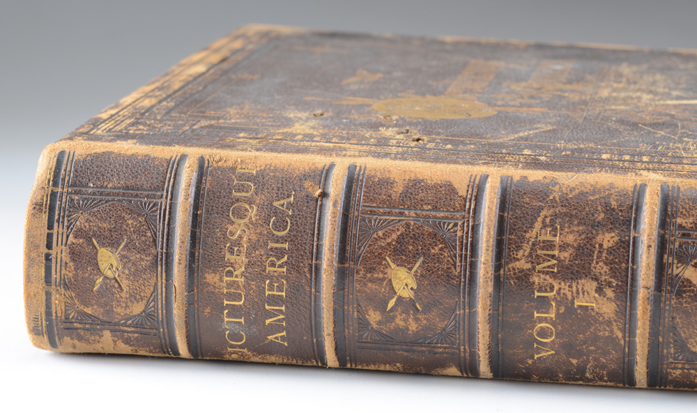 1872 First Edition "Picturesque America" with Engravings