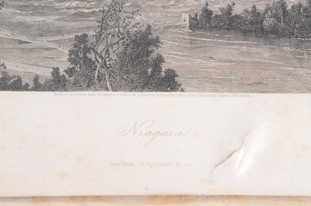 1872 First Edition "Picturesque America" with Engravings