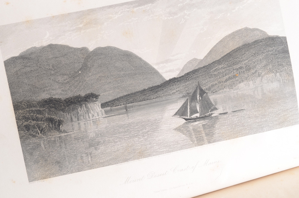 1872 First Edition "Picturesque America" with Engravings