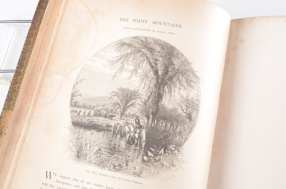 1872 First Edition "Picturesque America" with Engravings