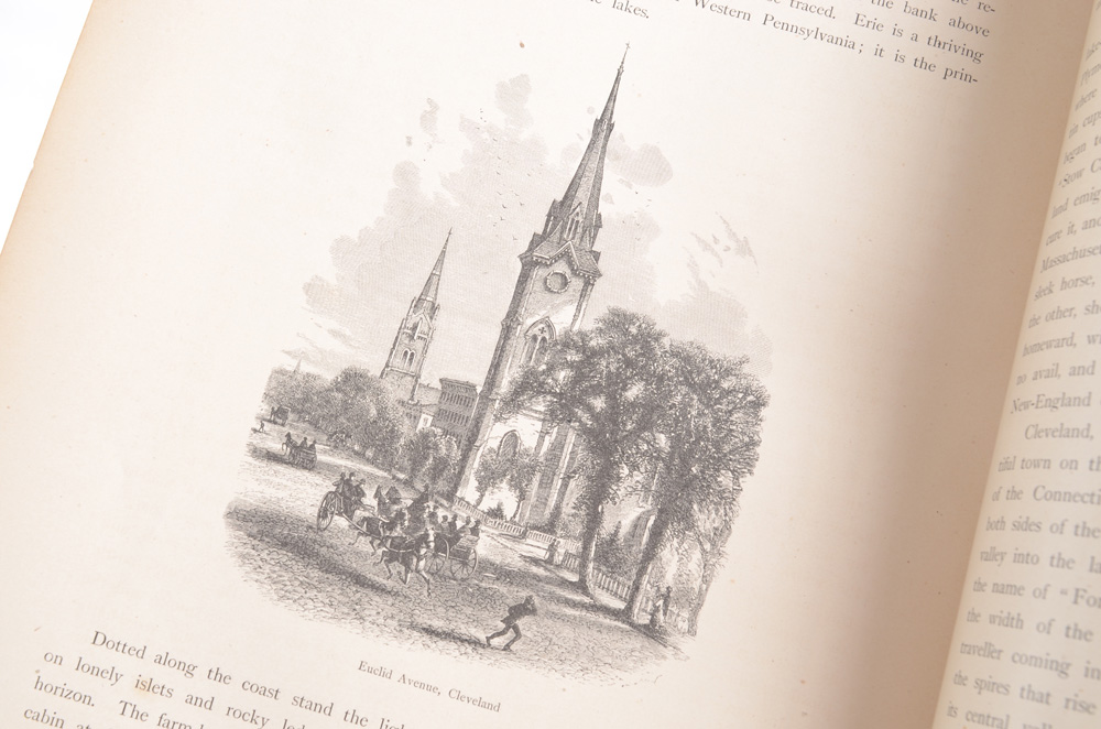 1872 First Edition "Picturesque America" with Engravings