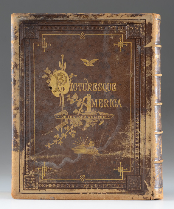 1872 First Edition "Picturesque America" with Engravings
