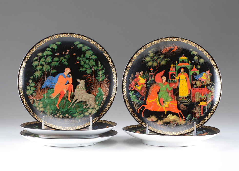 Five Bradex Russian Legends Collector's Plates