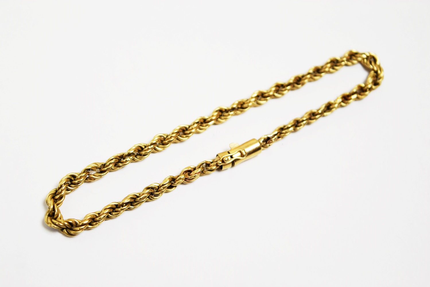 14K Yellow Gold Rope Bracelet