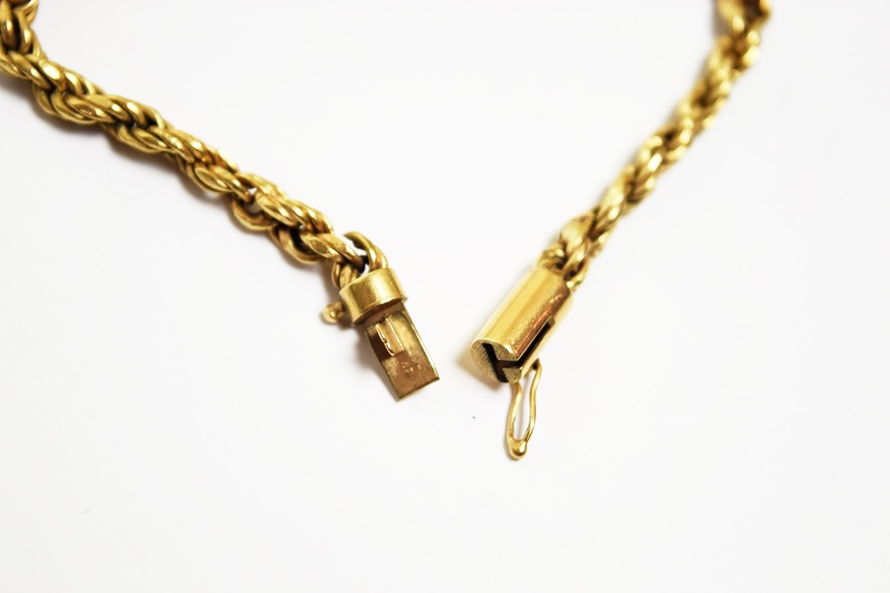 14K Yellow Gold Rope Bracelet