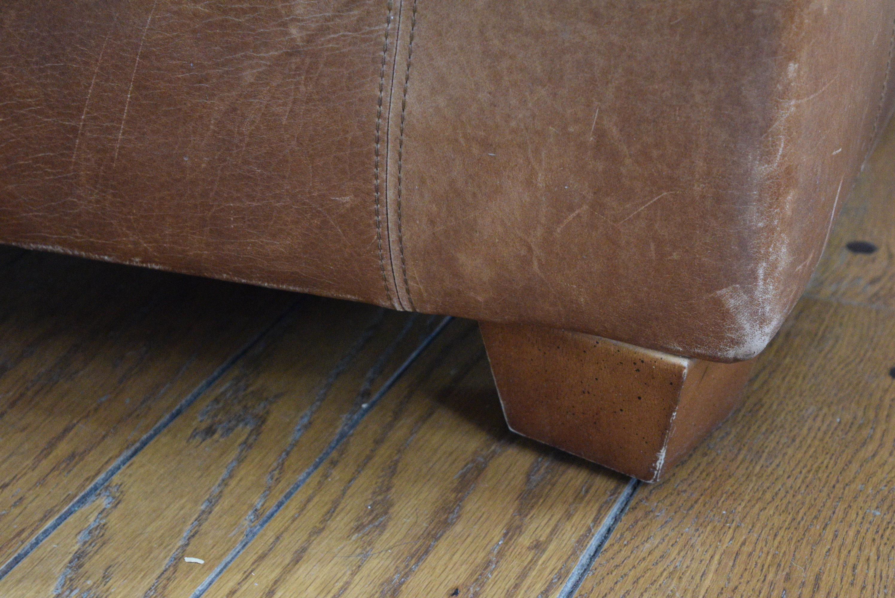Bauhaus Leather Chair and Ottoman