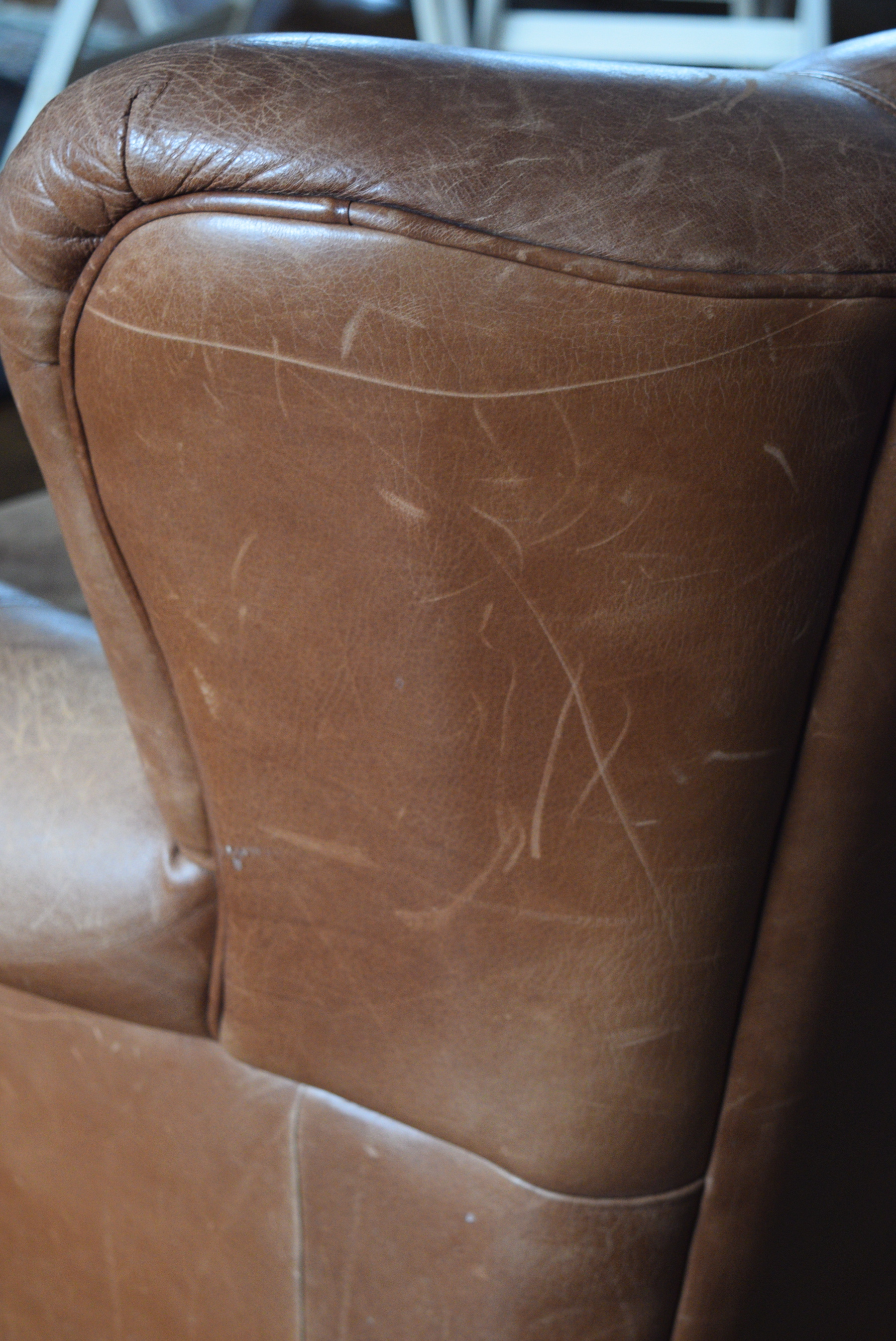 Bauhaus Leather Chair and Ottoman