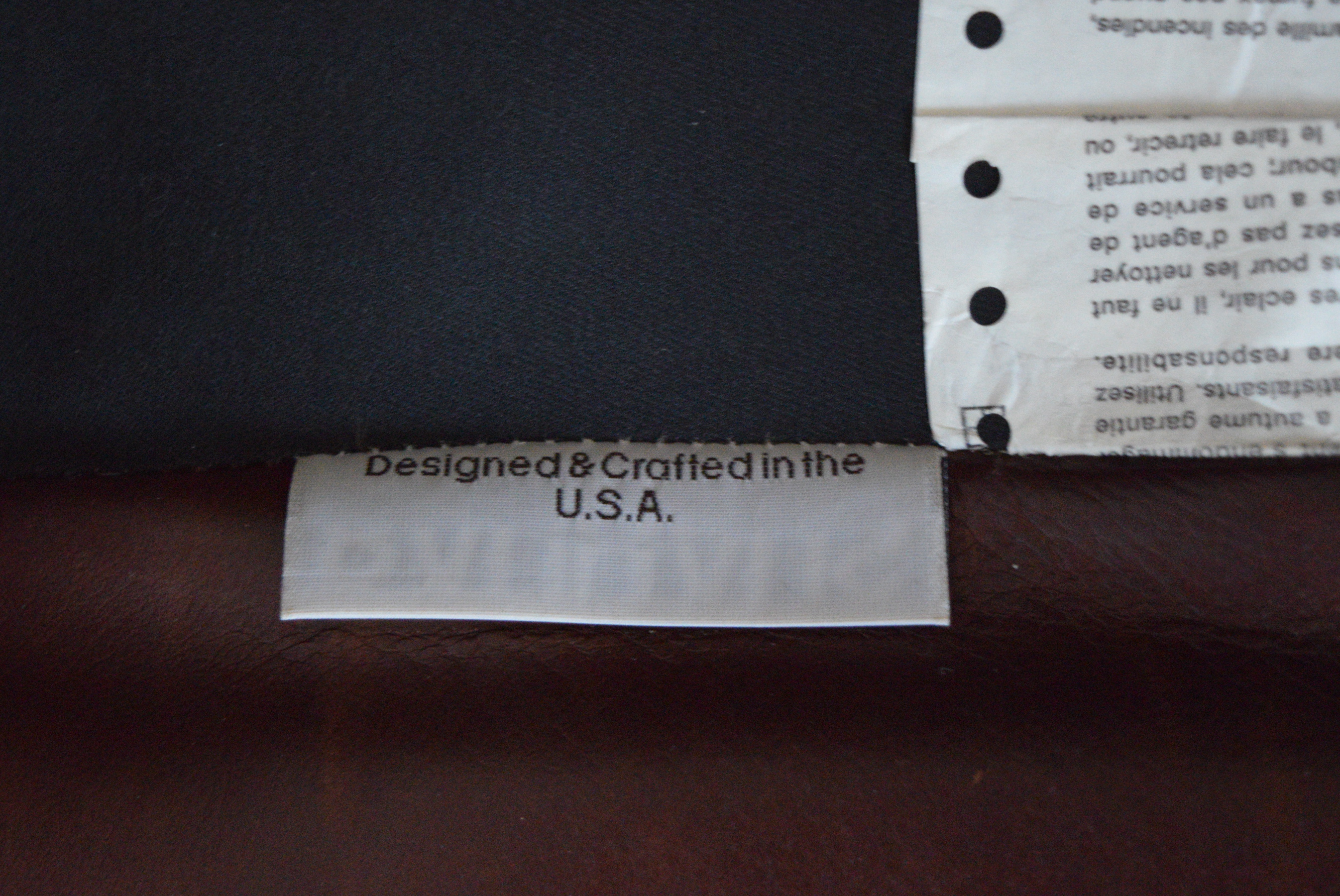 Bauhaus Leather Chair and Ottoman