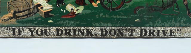 Vintage George Nathan Associates Screen Printed Sign