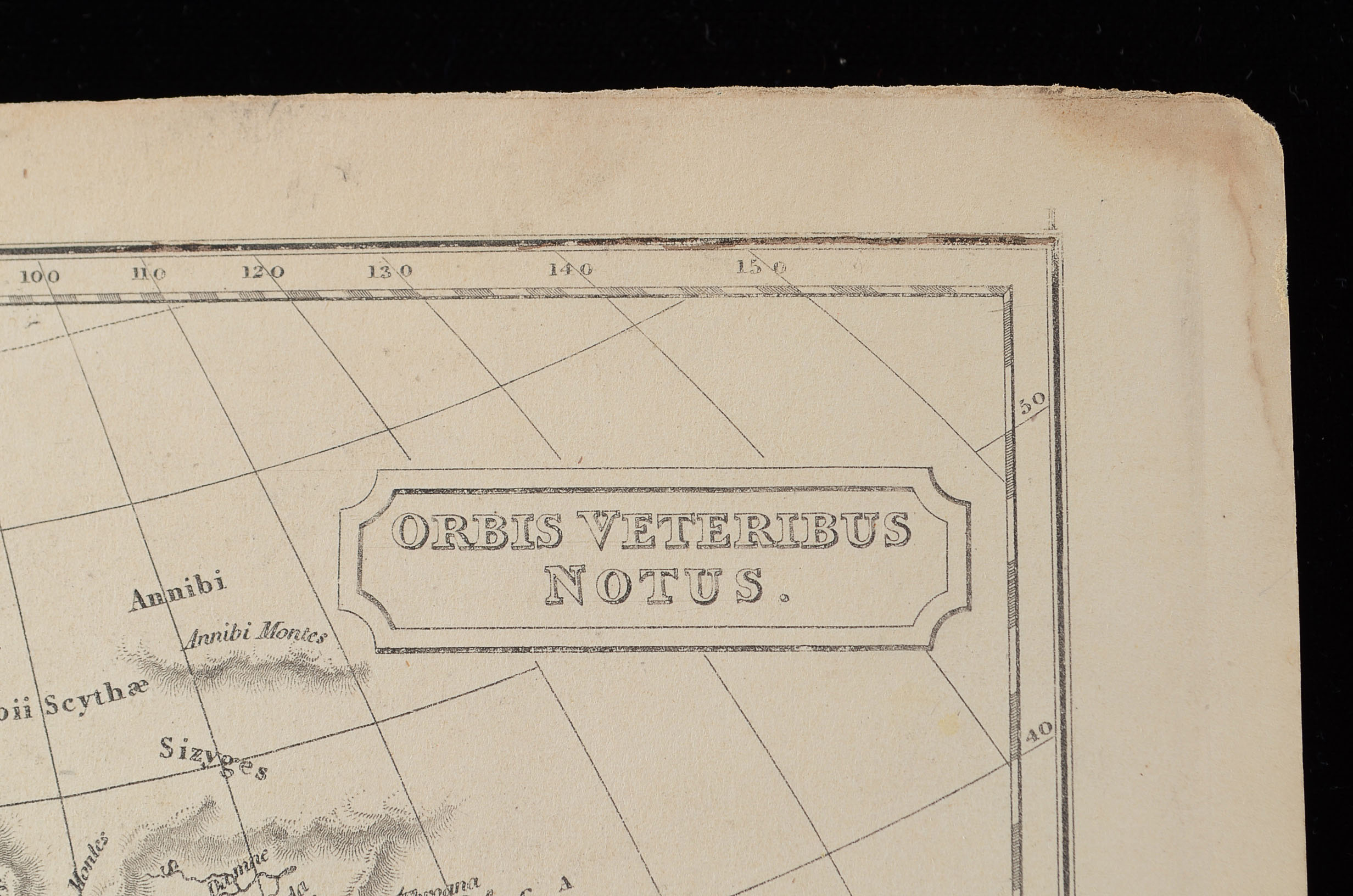 1850 Map of Europe, Africa, and Asia - "Orbis Veteribus Notus"