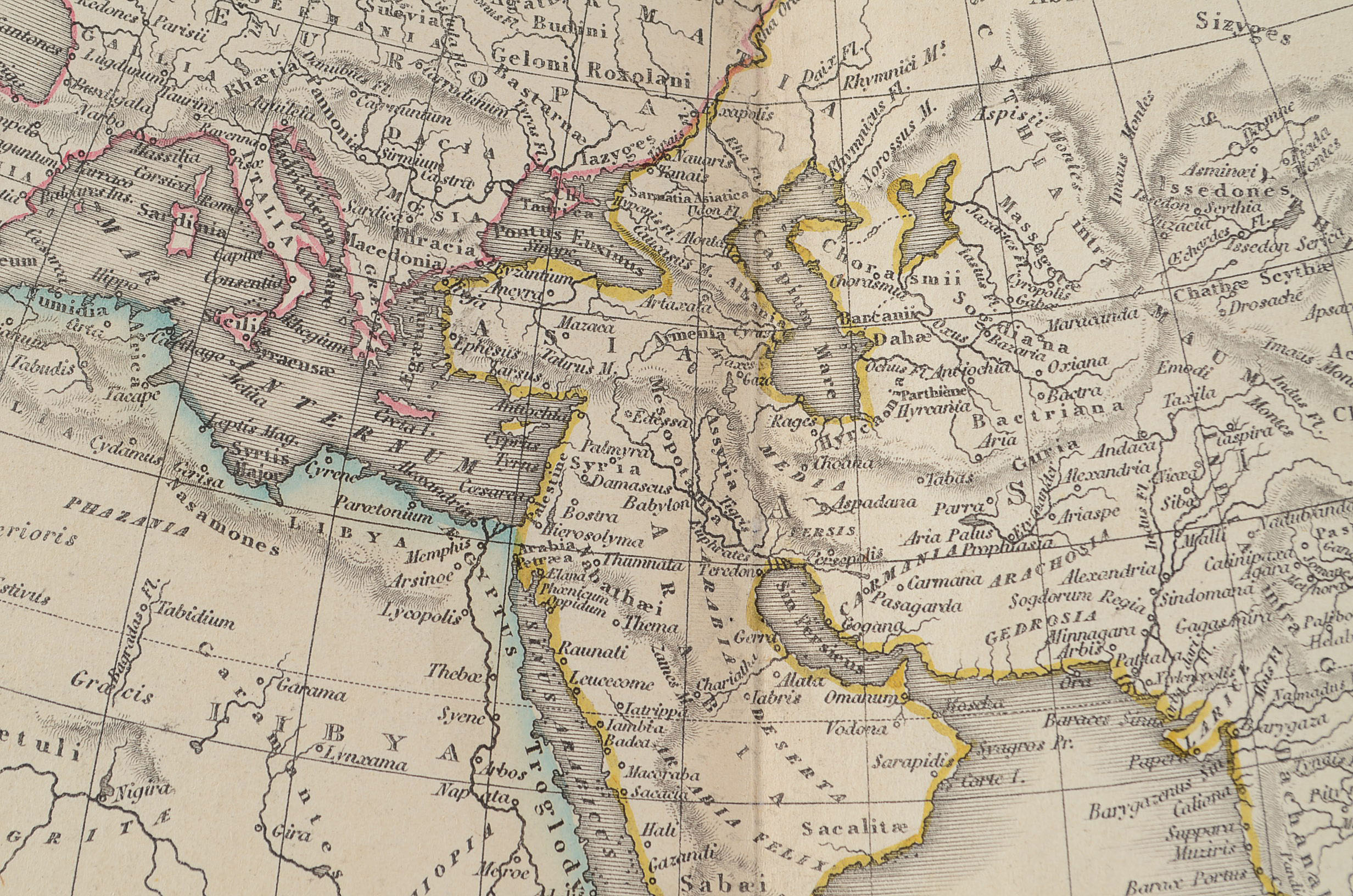 1850 Map of Europe, Africa, and Asia - "Orbis Veteribus Notus"
