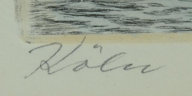 Pair of Color Etchings of Cologne, Germany