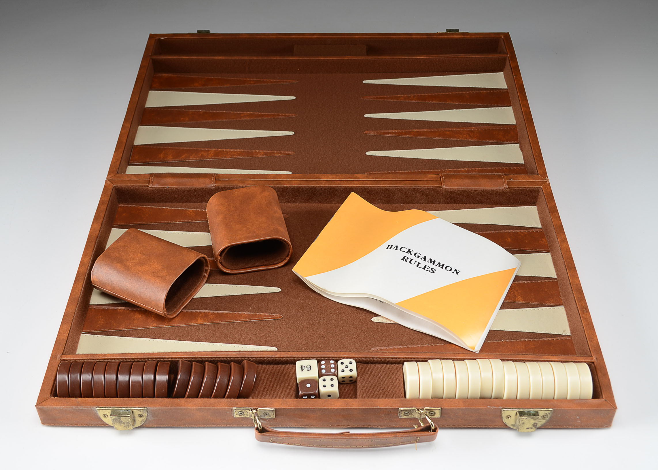 Vintage Backgammon Game in Case