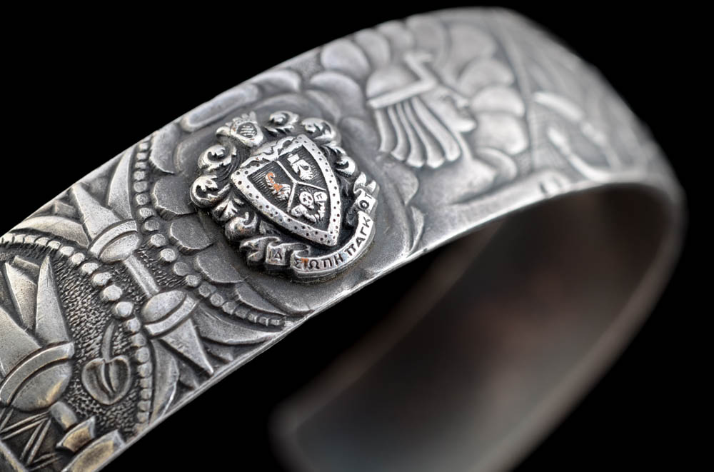 Silver Tone Charm Bracelet and Cuff Bracelet