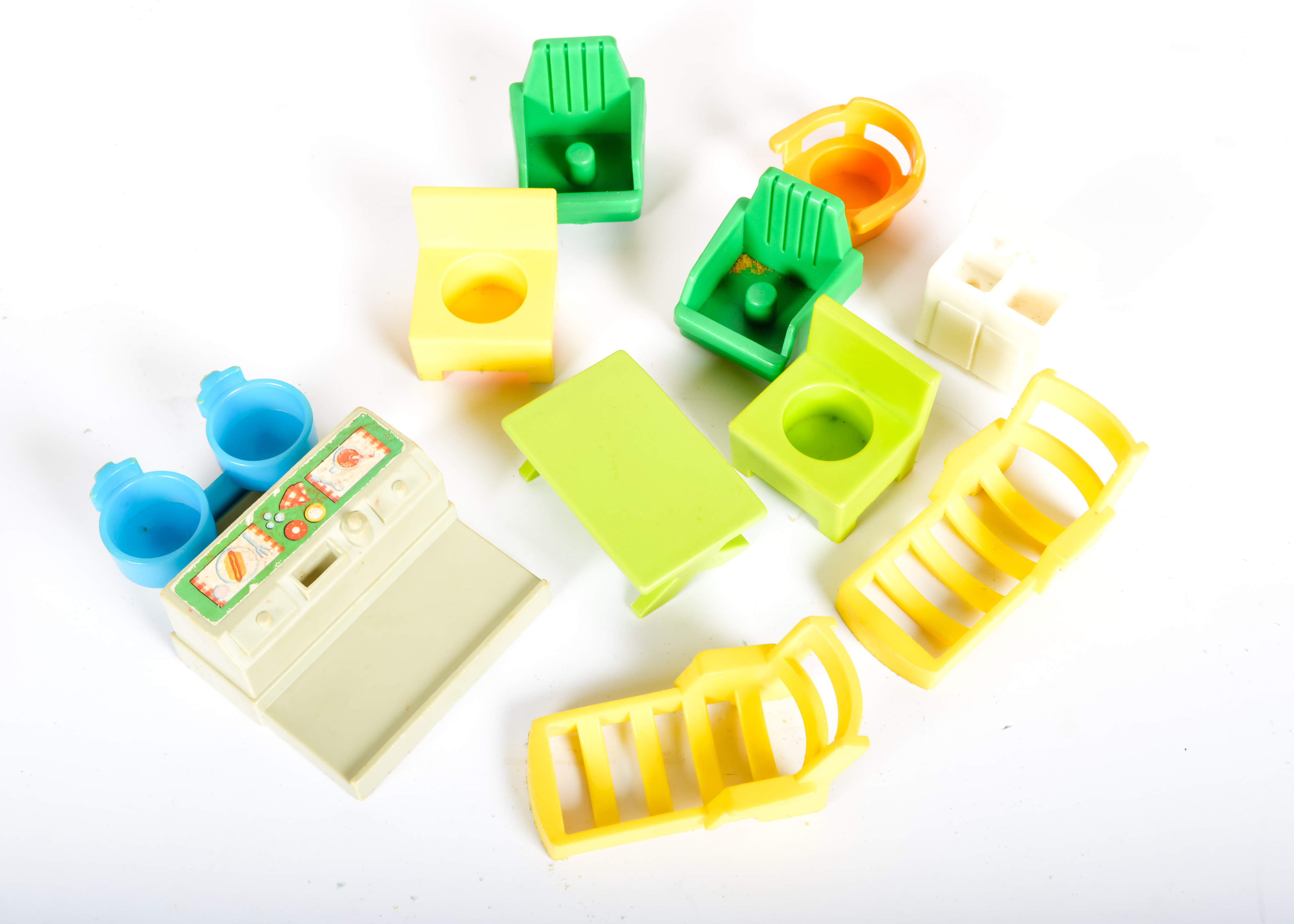 1969 Fisher Price Little People Play Family House with Extras