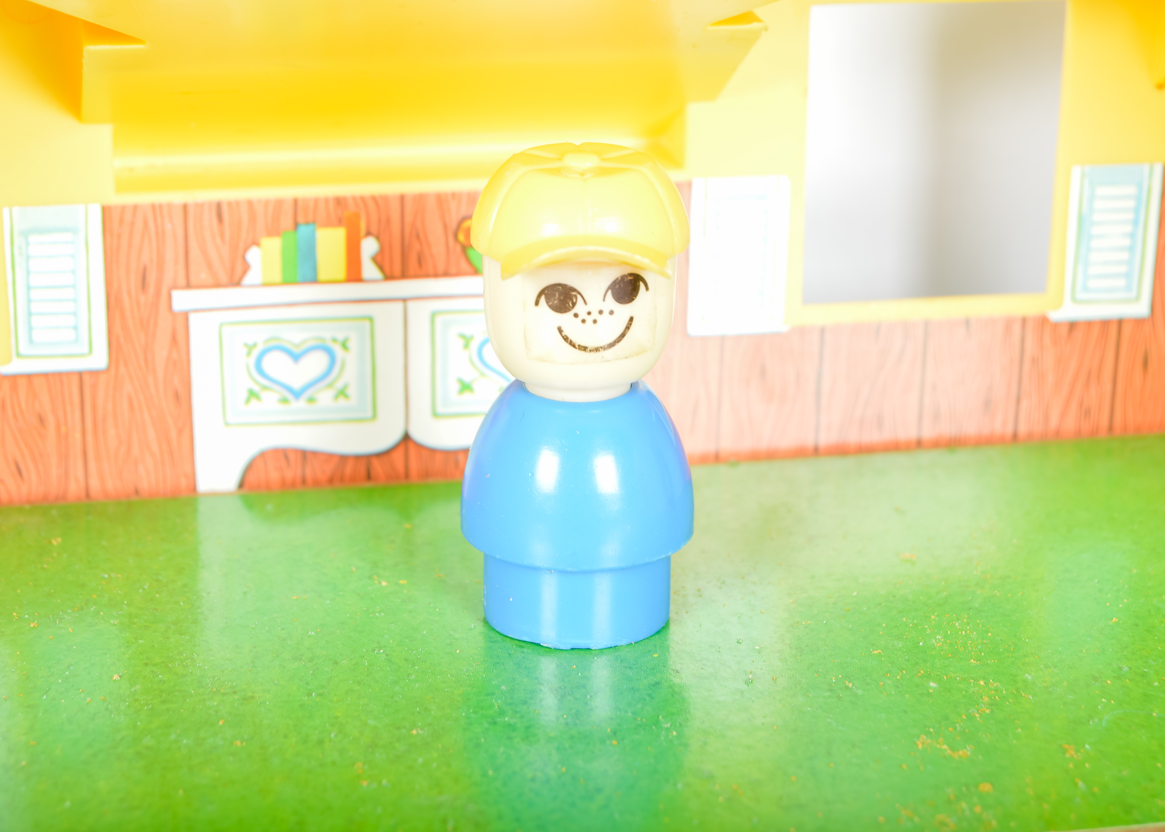 1969 Fisher Price Little People Play Family House with Extras