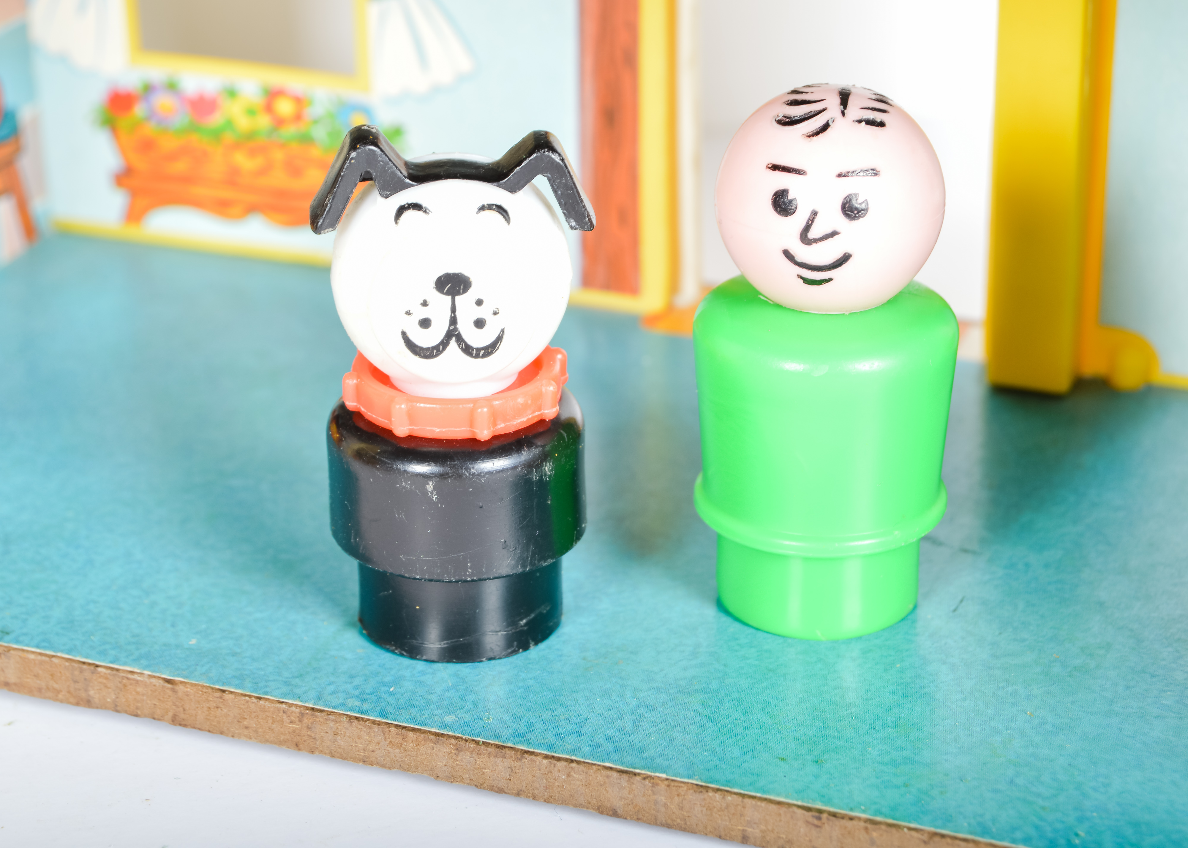 1969 Fisher Price Little People Play Family House with Extras