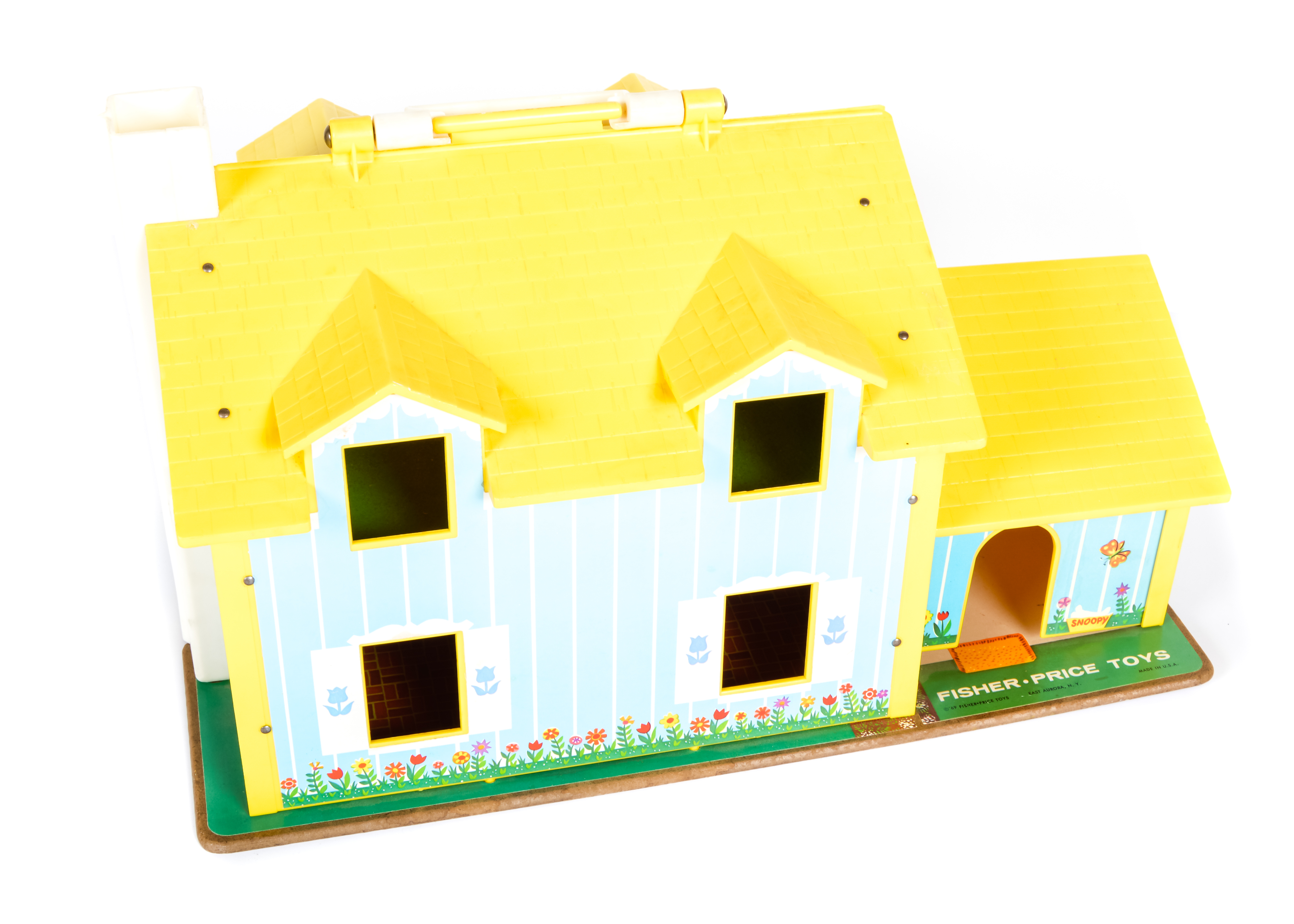 1969 Fisher Price Little People Play Family House with Extras