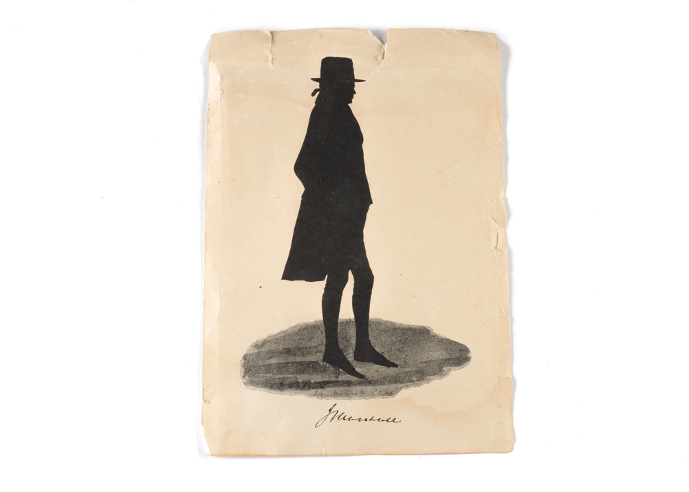 Halftone Reproduction of John Marshall Silhouette