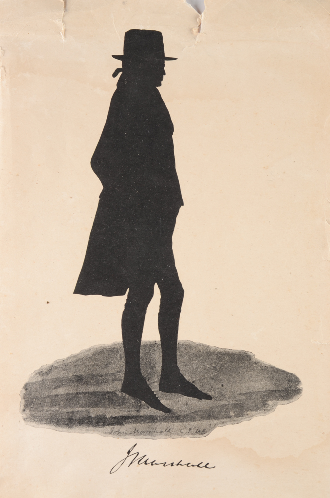 Halftone Reproduction of John Marshall Silhouette